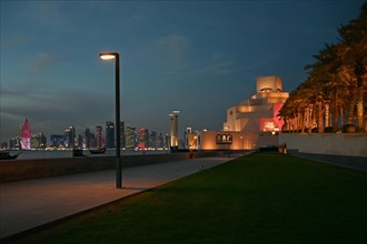 Museum of Islamic Art by the Archtics Ieoh Ming Pei and Jean-Michel Wilmotte, Doha, Qatar, Asia