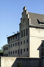 Old detention house behind the Moers district court, former court prison, architectural monument in the style of the German Renaissance, Moers, North Rhine-Westphalia, North Rhine-Westphalia, Germany,...