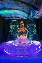 Buddha, Ice Sculpture Festival, Zwolle, Province of Overijssel, Netherlands