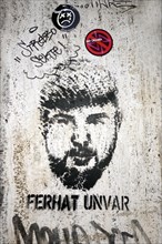 Stencel of Ferhat Unvar, was murdered in the racist attack in Hanau, Berlin, Germany, 19 February 2020, Europe