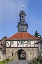 Gatehouse, Michaelstein Monastery, Blankenburg, Harz, Saxony-Anhalt, Germany, Europe
