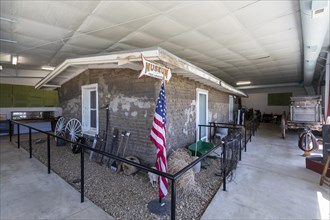 Kinsley, Kansas, The Edwards County Historical Society Museum includes a sod house