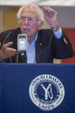 Chicago, Illinois, Senator Bernie Sanders speaks during the 2022 Labor Notes conference. Four thousand rank and file labor union activists from across the United States and beyond attended the confere...