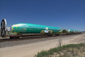 La Junta, Colorado, Boeing 737 fuselages are shipped by rail from the Spirit AeroSystems plant in Wichita, Kansas to the Boeing assembly plant in Renton, Washington. Spirit AeroSystems is a major supp...