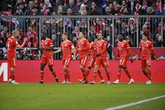 Goal celebration Benjamin Pavard FC Bayern Muenchen FCB