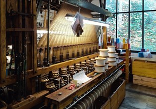 Kafka ribbon weaving mill, Germanys oldest ribbon weaving mill, Wuppertal, Bergisches Land, North Rhine-Westphalia, Germany, Europe