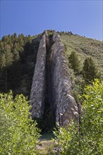 Croydon, Utah, The Devils Slide, a geological formation consisting of two parallel limestone slabs that run hundreds of feet down the side of a hill in Weber Canyon
