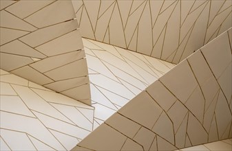 Architectural detail, National Museum of Qatar building, Doha