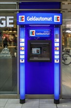 Cash machine at the main station, Duesseldorf, North Rhine-Westphalia, Germany, Europe