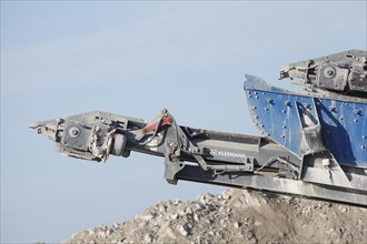 Demolition tongs on an excavator, Germany, Europe