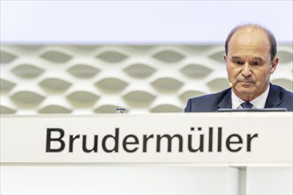 Dr Martin Brudermueller, Chairman of the Board of Executive Directors of BASF SE and Chief Technology Officer, portrait during the Annual Meeting in Mannheim, Baden-Wuerttemberg, Germany, Europe