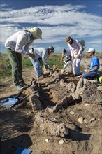 Granada, Colorado, The University of Denver Archaeology Field School at the World War 2 Amache Japanese internment camp. Camp survivors and descendents joined students in researching the camps history...