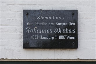 Museum Island Luettenheid in Heide, here the Brahms House or ancestral home of the Brahms family, Heide