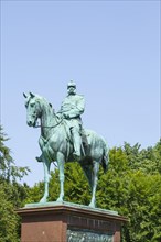 Equestrian Monument to Emperor Wilhelm I in Kiel Castle Garden, Kiel, Schleswig-Holstein, Germany, Europe