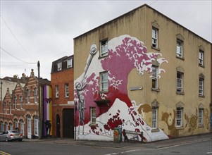Street Art by Phlegm, Bristol, England, Great Britain