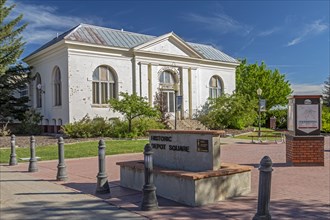 Evanston, Wyoming, The Carnegie Library, which opened with 3, 000 books in 1906. It was a library until 1984 and now houses the Uinta County Museum and the Chamber of Commerce