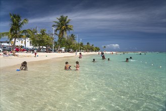 On the beach of Sainte-Anne, Guadeloupe, France, North America