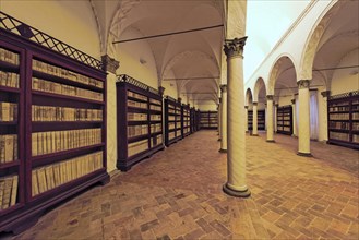 Library Monastery Monte Oliveto Maggiore Interior Tuscany Italy