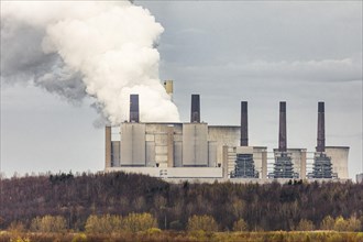 RWE Powers Frimmersdorf lignite-fired power plant, Bedburg, North Rhine-Westphalia, Germany, Europe