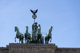 Quadriga, Brandenburg Gate, Berlin, Germany, Europe