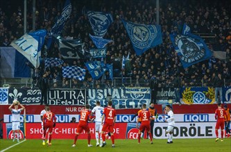 Darmstadt fans during the match