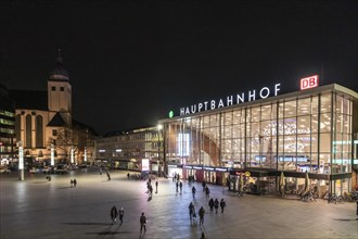 Cologne Central Station and the Catholic Church of St. Marys Assumption