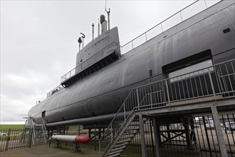 Submarine Tonijn, submarine, of the Dutch Navy, Naval Museum, Den Helder, province of North Holland, Netherlands