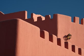 Colourful houses in Mina District, Mia Park, Old Port Doha, Qatar, Asia