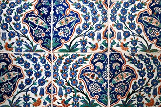 Historical Tiles in the Museum of Islamic Art, Doha, Qatar, Asia