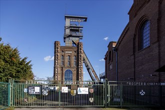 Malakoff tower above shaft 2 of Prosper Handel colliery, Bottrop, North Rhine-Westphalia, Germany, Europe