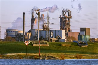 Blast furnace of thyssenkrupp Steel Europe AG, Duisburg, North Rhine-Westphalia, Germany, Europe