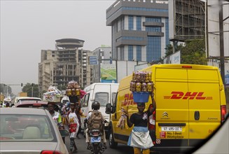 DHL in Africa, Ghana, Accra and flying traders, Africa