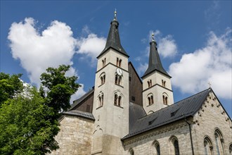 Nordhausen Cathedral, also called Dom zum Heiligen Kreuz Nordhausen, in the historic old town, Nordhausen, Thuringia, Germany, Europe