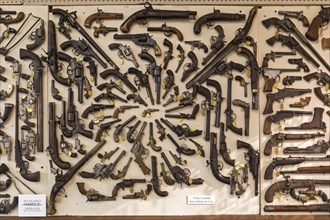 Claremore, Oklahoma, The Davis Arms & Historical Museum, which displays what it calls the worlds largest private firearms collection. The weapons originally belonged to J. M. Davis. They are now displ...