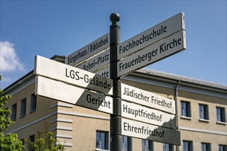 Signposts in Nordhausen