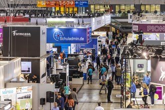 The trade fair Didacta is Europes largest education trade fair, visitors in exhibition hall 1. Target groups are teachers and trainers at kindergartens, schools and universities. Stuttgart, Baden-Wuer...