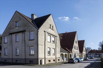 Gartenstadt Welheim settlement in Bottrop, listed building, the workers settlement is part of the Route of Industrial Heritage, Bottrop, North Rhine-Westphalia, Germany, Europe