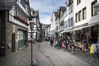 Historic Old Town, North Eifel, Monschau, North Rhine-Westphalia, North Rhine-Westphalia, Germany, Europe