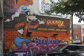 Goofy, Street Art, Bristol, England, Great Britain