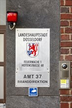 Fire Station 1 Duesseldorf-Friedrichstadt, Duesseldorf, North Rhine-Westphalia, Germany, Europe