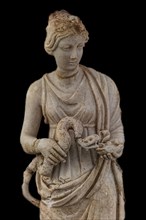 Statue of Hygieia, mid-2nd century, Archaeological Museum in the former Order Hospital of the Knights of St John, 15th century, Old Town, Rhodes Town, Greece, Europe