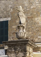 Pig statue, Pitigliano, Tuscany, Italy, Europe
