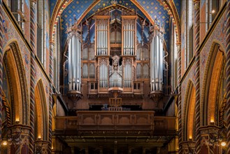 Organ, St. Marys Basilica, Basilica St. Mary, Kevelaer, North Rhine-Westphalia, Germany, Europe