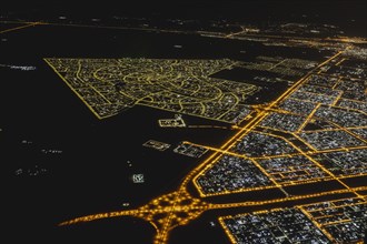 Night view of Abu Dhabi, 02.03.2023., Abu Dhabi, United Arab Emirates, Asia