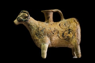 Animal-shaped jug, 650 BC, Papatislures, Archaeological Museum in the former Order of St. John Hospital, 15th century, Old Town, Rhodes Town, Greece, Europe