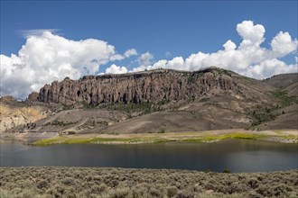 Gunnison, Colorado, The Dillon Pinnacles above Blue Mesa Reservoir in Curecanti National Recreation Area