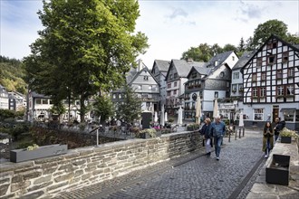 Historic Old Town, Half-Timbered Houses, Northern Eifel, Eifel, Monschau, North Rhine-Westphalia, North Rhine-Westphalia, Germany, Europe