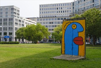 Art on part of the Berlin Wall, Potsdamer Platz, Berlin, Germany, Europe