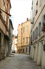 View of traditional narrow streets of Old Tbilisi