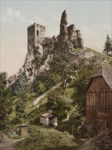 Ruin Weissenstein near Regen in the Bavarian Forest